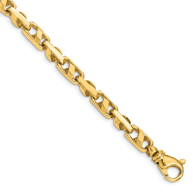 14K Fancy Link with Fancy Lobster Clasp Necklace