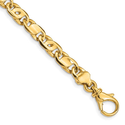 14K Polished Fancy Link Necklace