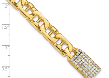 14k Yellow Gold Bracelets Style LK409DIA - Classique Jewelry Inc.