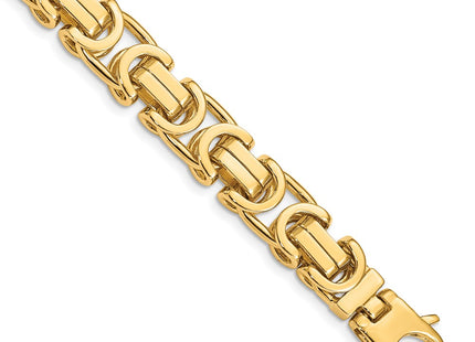 14K gold byzantine link chain