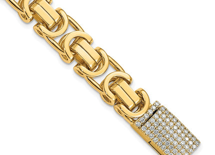 14k Yellow Gold Bracelets Style LK415DIA - Classique Jewelry Inc.