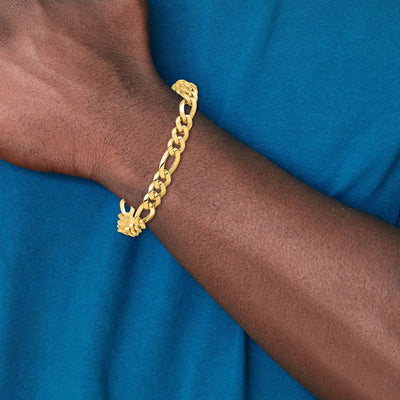 14K Hand Polished Fancy Link with Lobster Clasp Necklace, 18 x 5mm