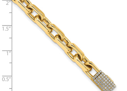 14k Yellow Gold Bracelets Style LK440DIA - Classique Jewelry Inc.