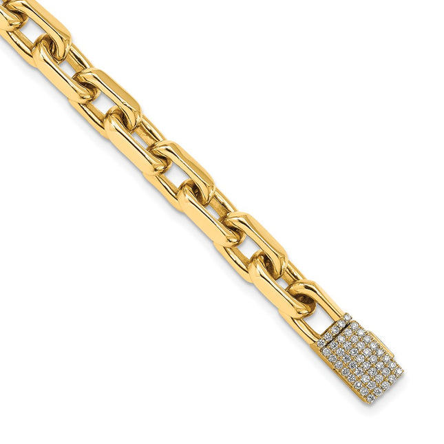 14k Yellow Gold Bracelets Style LK440DIA - Classique Jewelry Inc.
