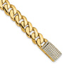 14k Hand-polished Fancy Curb Link 1.45 carat Diamond Clasp 8. Bracelet