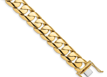 14K gold curb link chain