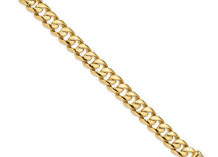 14K gold box link chain, alternate view