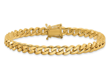 14K gold cuban link chain, alternate view