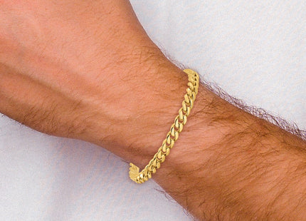 14K gold cuban link chain, another view