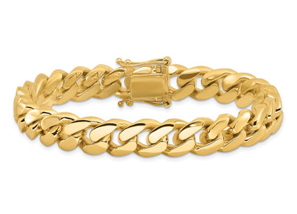 14K gold cuban link chain, alternate view