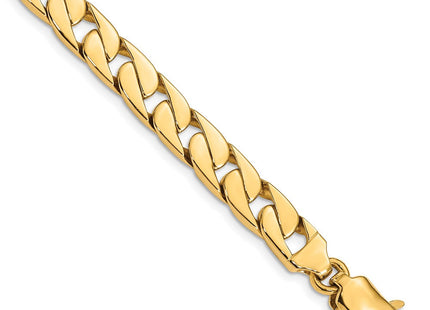 14K gold curb link bracelet