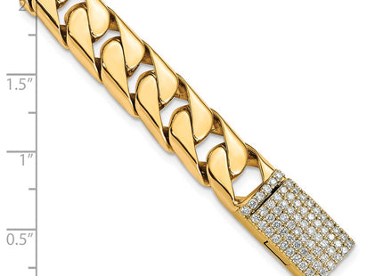 14k Yellow Gold Bracelets Style LK590DIA - Classique Jewelry Inc.