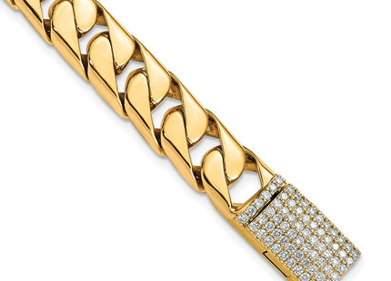 14k Yellow Gold Bracelets Style LK590DIA - Classique Jewelry Inc.