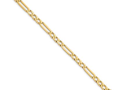 14K gold figaro link bracelet, alternate view