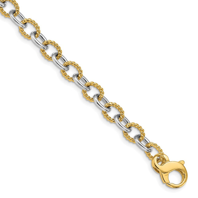 14k Two-tone Bracelets Style LK699 - Classique Jewelry Inc.