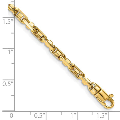 14K Polished Fancy Link with Lobster Clasp Necklace