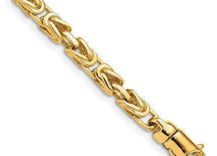 14K gold byzantine link chain