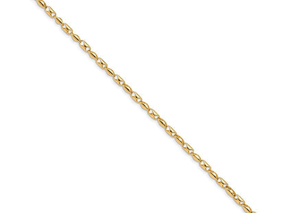 14K 7. Fancy Link with Lobter Clasp Necklace