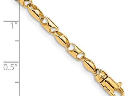 14K 7. Fancy Link with Lobter Clasp Necklace