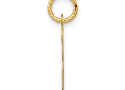 14k Medium Polished Number 3 Charm (Style LM03)