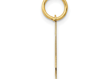14k Medium Polished Number 4 Charm (Style LM04)