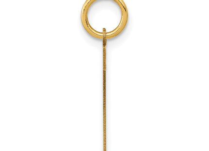 14K gold number 7 charm, alternate view