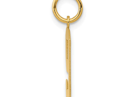 14k Medium Polished Number 9 Charm (Style LM09)