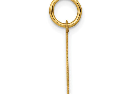 14K gold number 1 charm, alternate view