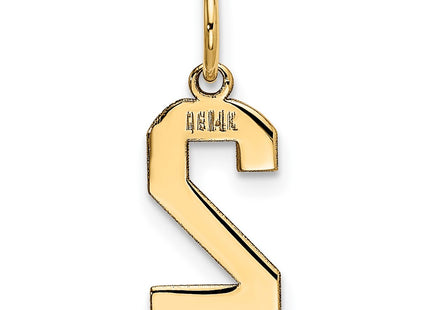 14K gold number 2 charm, another view
