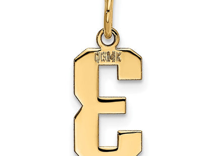 14K gold number 7 charm, another view
