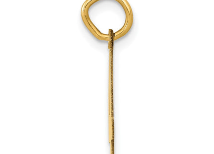 14k Small Polished Number 4 Charm (Style LS04)