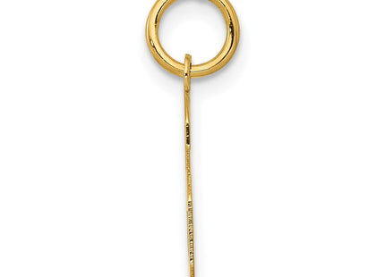 14k Small Polished Number 6 Charm (Style LS06)
