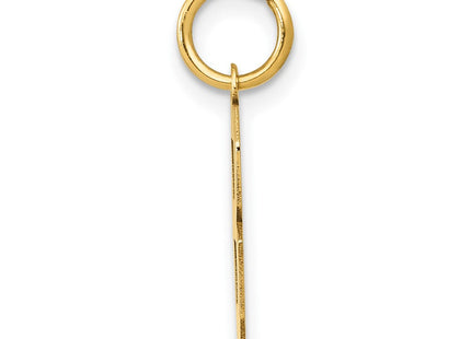 14k Small Polished Number 8 Charm (Style LS08)