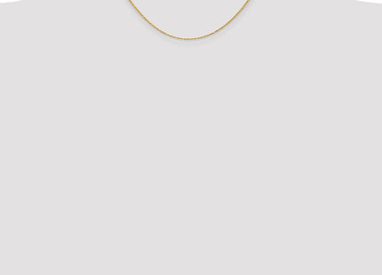 14K Diamond-cut Solid Machine Made Rope with Lobster Clasp Chain (Style M012L-16)