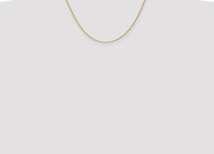 14K Diamond-cut Solid Machine Made Rope with Lobster Clasp Chain (Style M012L-18)