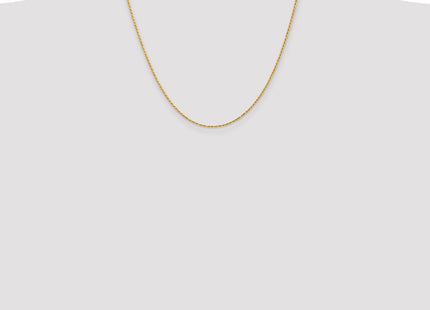 14K Diamond-cut Solid Machine Made Rope with Lobster Clasp Chain (Style M012L-20)
