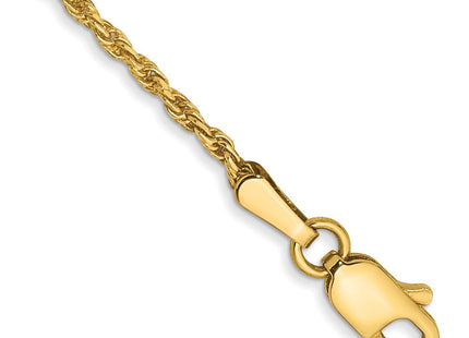 14K gold rope link chain