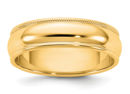 14K yellow gold band