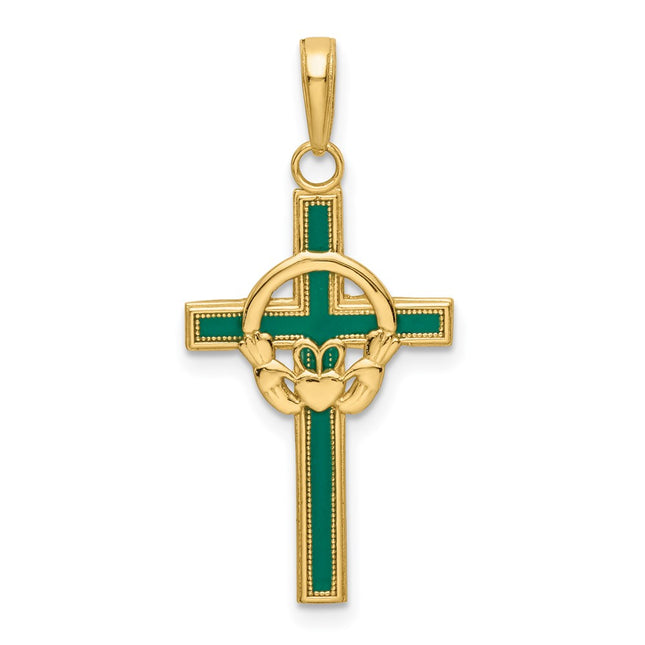 14k Yellow Gold Pendants Style M1338EG - Classique Jewelry Inc.