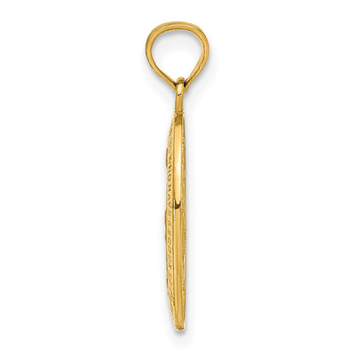 14K Miraculous Medal Pendant, 21.25 x 11mm