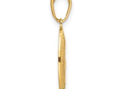 14k Yellow Gold Pendants Style M1431ER - Classique Jewelry Inc.