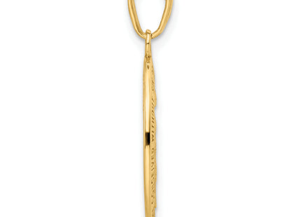 14k Red Enameled Miraculous Medal Pendant, 28.23 x 14.22mm