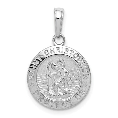 14K white gold charm