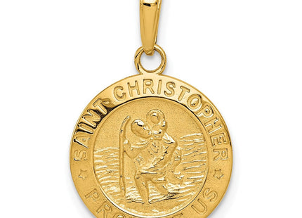 14k Saint Christopher Medal Charm (Style M1454)