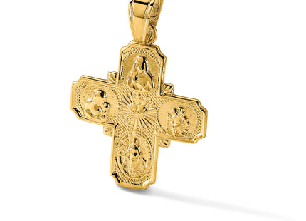 14k 4-Way Medal Pendant