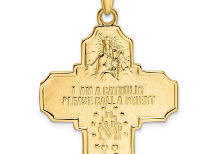14k Four-Way Medal Pendant (Style M1458)