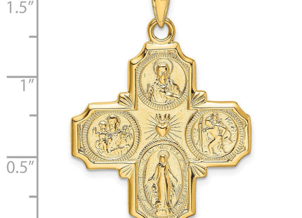 14k Four-Way Medal Pendant (Style M1458)