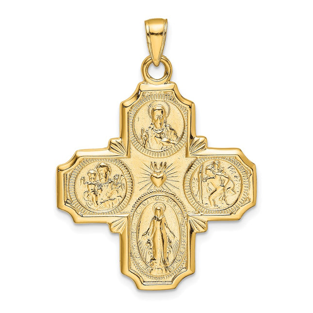 14k Yellow Gold Pendants Style M1458 - Classique Jewelry Inc.