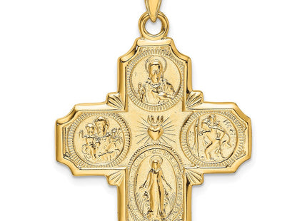 14k Four-Way Medal Pendant (Style M1458)