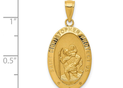 14k Saint Christopher Medal Pendant (Style M1478)